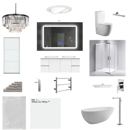 CONTEMPORARY BATHROOM Interior Design Mood Board by hunterdavies on Style Sourcebook