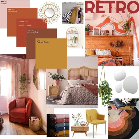 emma's retro room Interior Design Mood Board by ashleyrosebarbush on Style Sourcebook