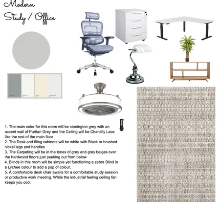 Study and Office Interior Design Mood Board by Christine Bilan on Style Sourcebook