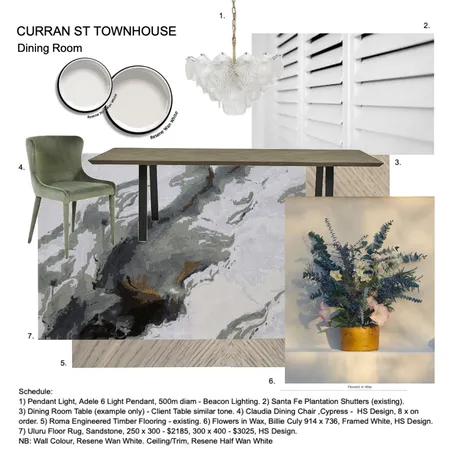 Dining Room - Option 1 Interior Design Mood Board by Helen Sheppard on Style Sourcebook