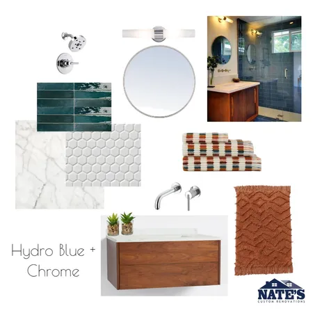 Hydro Blue + Chrome Interior Design Mood Board by lincolnrenovations on Style Sourcebook