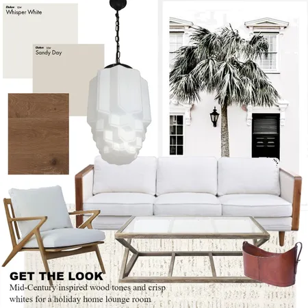 Mid-Century Inspired Coastal Lounge Interior Design Mood Board by DOSE Interiors - Melbourne Interior Design on Style Sourcebook