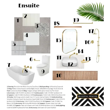 Modern Coastal Ensuite Interior Design Mood Board by kathleen.jenkinson on Style Sourcebook