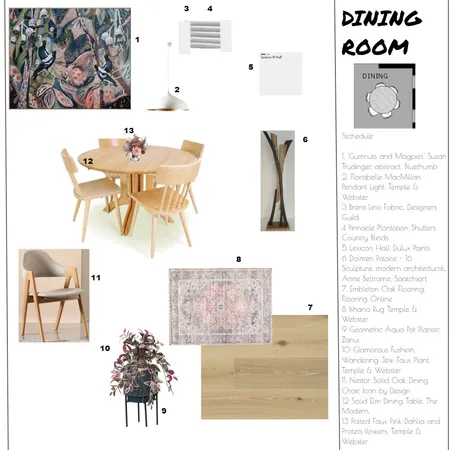 teal dining Interior Design Mood Board by Ruth Fisher on Style Sourcebook