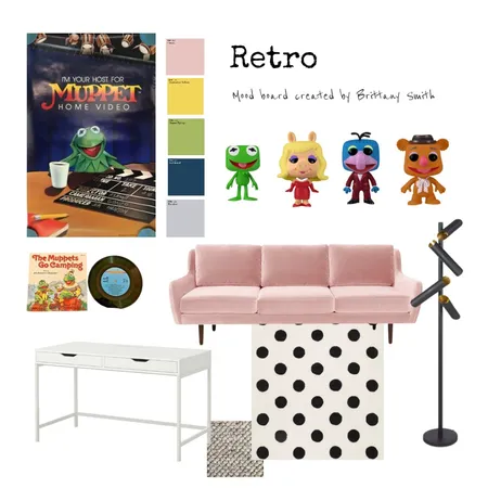 Retro Pink Interior Design Mood Board by brittanysmithfroese on Style Sourcebook