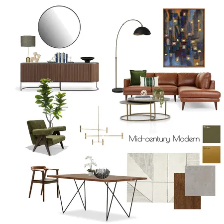 Mid-century Modern Interior Design Mood Board by tenfoldsinteriors on Style Sourcebook