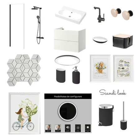 Monica Bathroom 2 Interior Design Mood Board by Designful.ro on Style Sourcebook