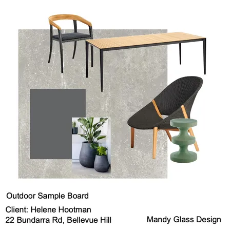 Outdoor Sample Board Interior Design Mood Board by mandsg on Style Sourcebook