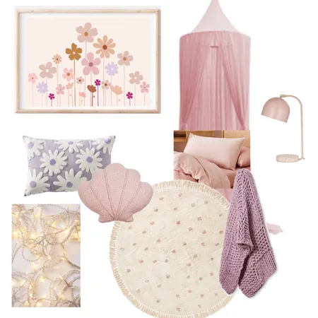 Lulu's Bedroom - Ground Floor Ver1 Interior Design Mood Board by LWTJ on Style Sourcebook