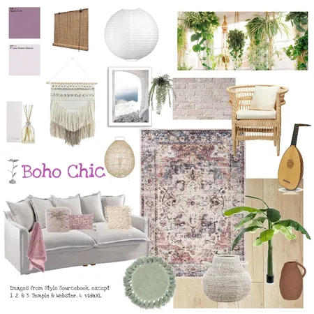 Boho Chic Interior Design Mood Board by Wendy Sutton on Style Sourcebook