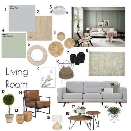 Module 9 - Living Room Interior Design Mood Board by Jillianmelle on Style Sourcebook