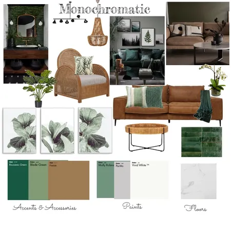 Monochromatic Interior Design Mood Board by Sarah Falconer on Style Sourcebook