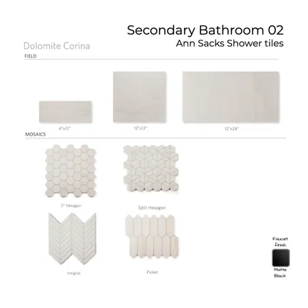 Bathrooms 02. Shower tiles Interior Design Mood Board by Noelia Sanchez on Style Sourcebook