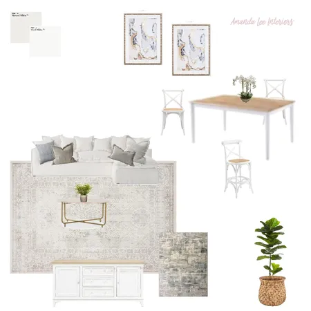 Modern Coastal Farmhouse Interior Design Mood Board by Amanda Lee Interiors on Style Sourcebook