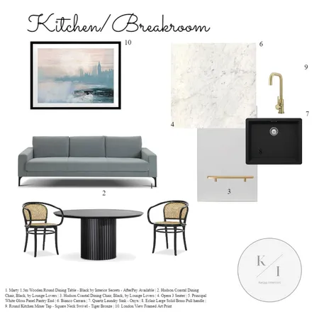 Law office Kitchen/Breakroom Interior Design Mood Board by Kesaa Interiors on Style Sourcebook