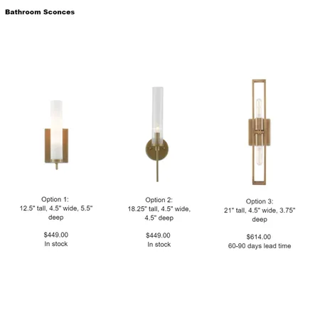 Rutz bathroom sconces Interior Design Mood Board by Intelligent Designs on Style Sourcebook