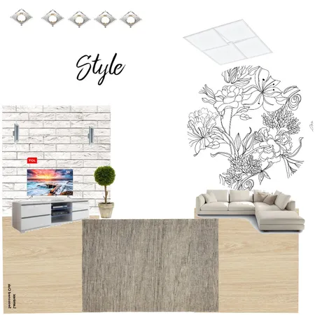 Светлая гостинная Interior Design Mood Board by Ринат on Style Sourcebook