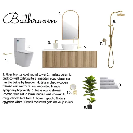 Bathroom Interior Design Mood Board by JenelleSutherland on Style Sourcebook