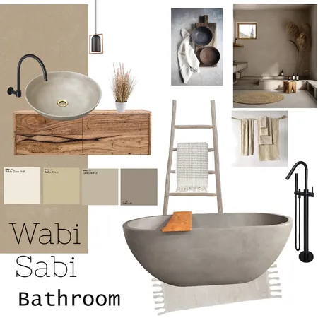 Wabi Sabi Bathroom Interior Design Mood Board by KristyLee9001 on Style Sourcebook