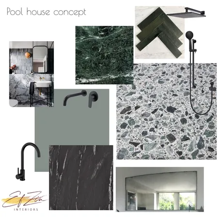 Kensie 350 Pool house Interior Design Mood Board by EF ZIN Interiors on Style Sourcebook