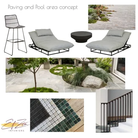 Kensie 350 Paving & Pool Interior Design Mood Board by EF ZIN Interiors on Style Sourcebook