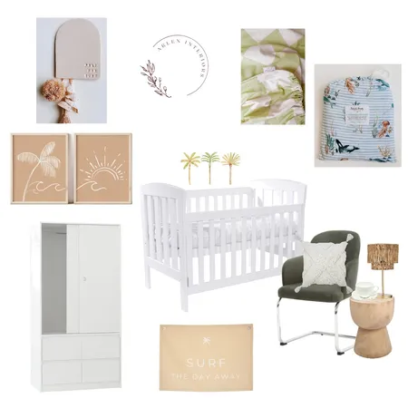 Reef's Nursery Interior Design Mood Board by Arlen Interiors on Style Sourcebook