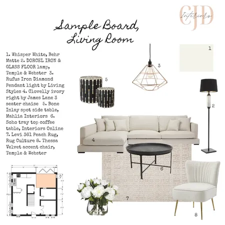 living room Interior Design Mood Board by Christine Dolap on Style Sourcebook