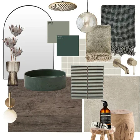 GREEN BATHROOM Interior Design Mood Board by aprilcfrancis on Style Sourcebook