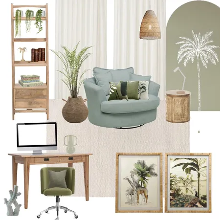 sage study Interior Design Mood Board by thepalmeffect on Style Sourcebook