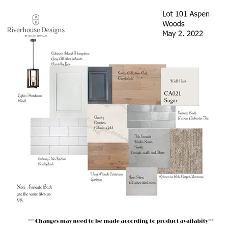 Lot 101/Aspen Woods Interior Design Mood Board by Riverhouse Designs on Style Sourcebook