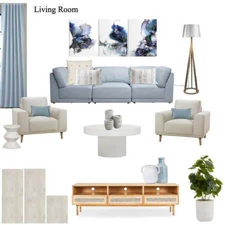 Ryan 3 Living Room Interior Design Mood Board by STK on Style Sourcebook