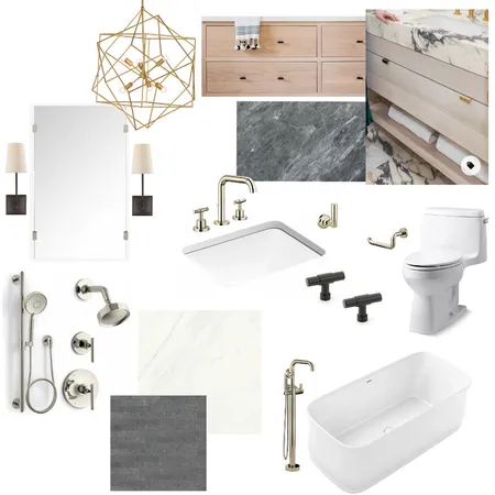 Meyer Lake House Master Bath Interior Design Mood Board by Payton on Style Sourcebook