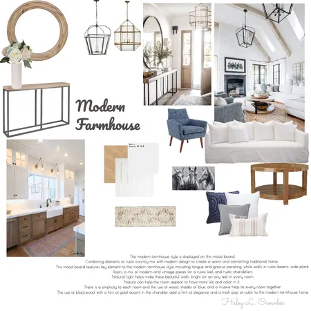 Modern Farmhouse Mood Board Interior Design Mood Board by haleylcrowder on Style Sourcebook