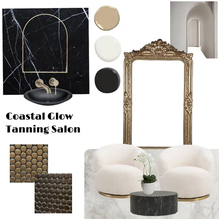 Coastal Glow Tan Salon Interior Design Mood Board by NOIR DESIGNS PERTH on Style Sourcebook