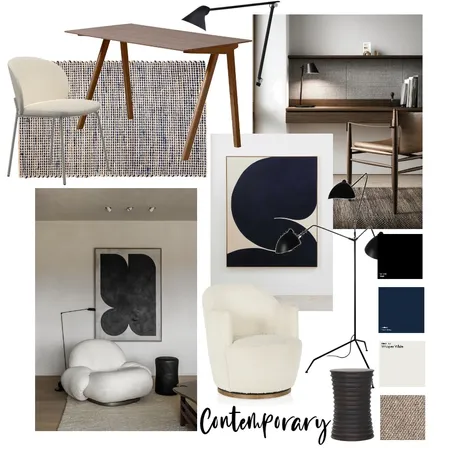 Mood Board - Study and Living Interior Design Mood Board by Claire Chisholm on Style Sourcebook