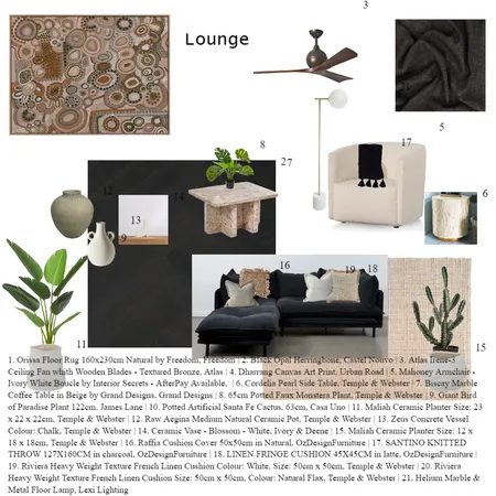 Module 9 Lounge (2) Interior Design Mood Board by AliceBurnard on Style Sourcebook