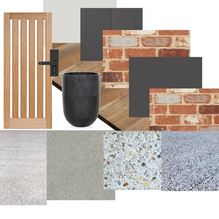 Facade + Driveway Interior Design Mood Board by alanacreeper on Style Sourcebook