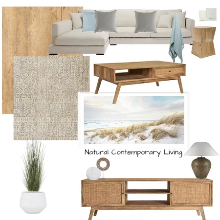 Natural Contemporary Living Interior Design Mood Board by Melp on Style Sourcebook