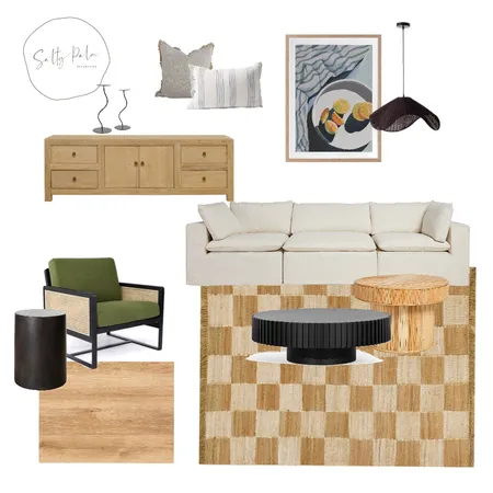 Natural Contemporary Living Interior Design Mood Board by Salty Palm Interios on Style Sourcebook