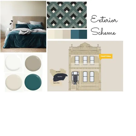 Exterior Scheme - Vicotrian Terrace Interior Design Mood Board by Leafyseasragons on Style Sourcebook