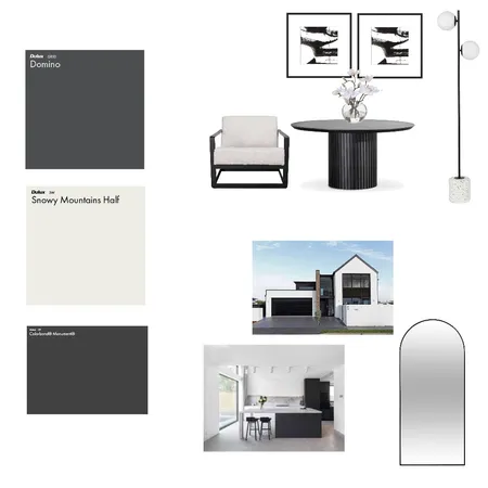 Monochrome Colour Scheme Interior Design Mood Board by Stacey Newman Designs on Style Sourcebook