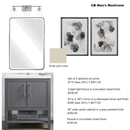 cb men's restroom Interior Design Mood Board by Intelligent Designs on Style Sourcebook