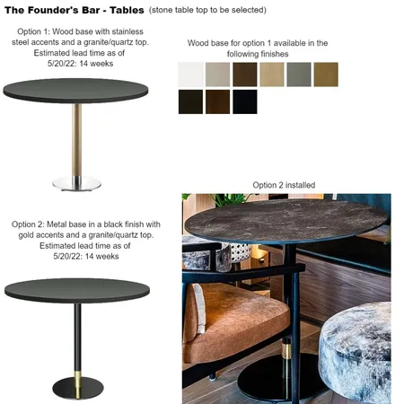 BDCC Founder's Bar Tables Interior Design Mood Board by Intelligent Designs on Style Sourcebook