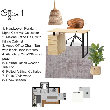 office 1 Interior Design Mood Board by Alia on Style Sourcebook