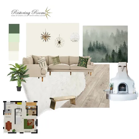 Modern forest deco Interior Design Mood Board by TransformingRooms on Style Sourcebook