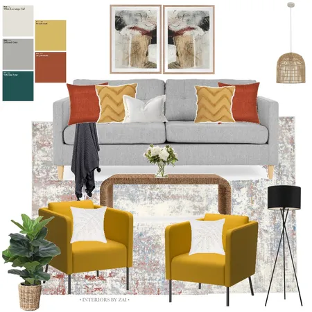 Transitional Living room Interior Design Mood Board by Interiors By Zai on Style Sourcebook