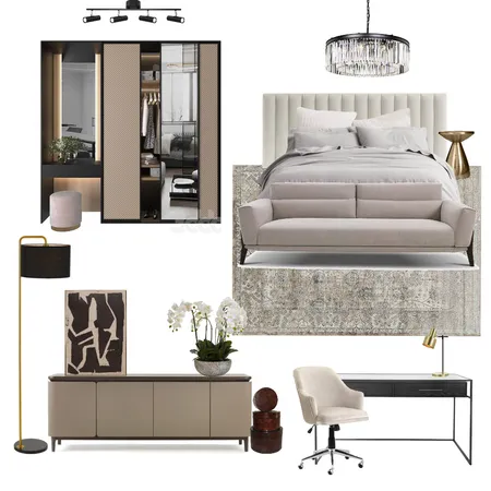 Cibubur Guest Bedroom 1 Interior Design Mood Board by celeste on Style Sourcebook