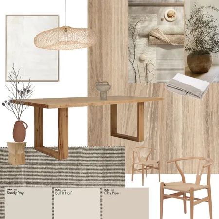 NATURAL CONTEMPORARY DINING ROOM Interior Design Mood Board by aprilcfrancis on Style Sourcebook