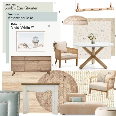 Natural Contemporary Style Interior Design Mood Board by Sian Sampey on Style Sourcebook