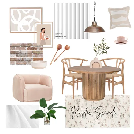 Rustic Scandi Breakfast Nook Interior Design Mood Board by Designingly Co on Style Sourcebook